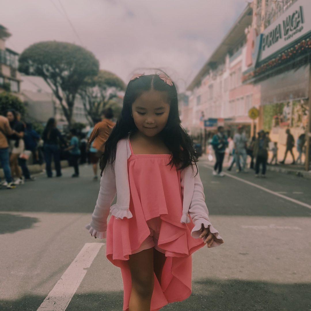 Bliss Hunters Kassy Girl Wearing Pink Dress posing for picture